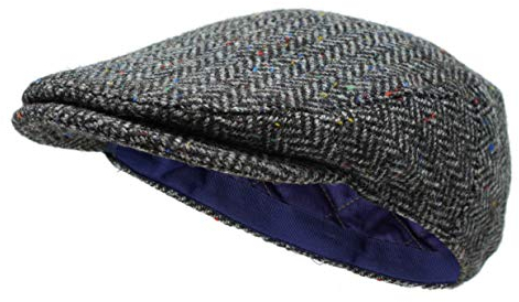 Borges & Scott Die Galway - Irish Tweed Flat Cap - Kieselstein Herringbone - Mittel