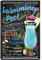 schilderkreis24 - Blechschilder Cocktail Rezept Swimming Pool Deko Metallschild Schild für alle Bar Theke oder Pub Besitzer Geschenk zum Geburtstag oder Weihnachten 20x30 cm (Swimming Pool)