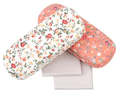 Xinda 2 Stücke Brillenetui Blumenmuster Tragbare Harte Brillenetui Stoffe Blumen Brillenet Hardcase für Damen Herren für Brillen Kurzsichtige Brille Sonnenbrille