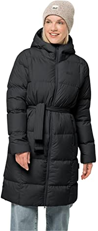 Jack Wolfskin Damen Frozen Lake Coat W Mantel, Schwarz, S EU