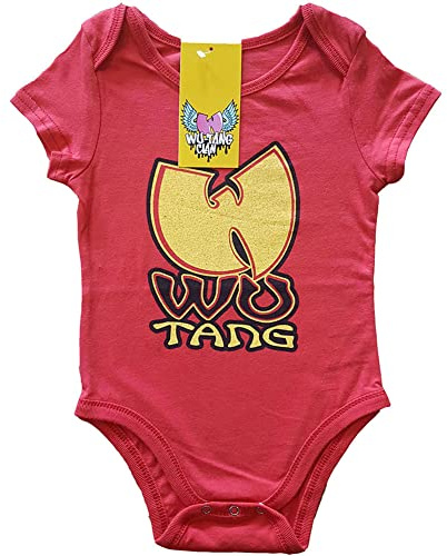 Wu Tang Clan Schlafstrampler Wu-Tang Logo Nue offiziell Rot 0 to 24 Months