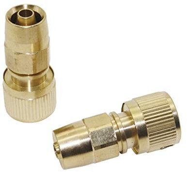 Lnanqing-raccord Laiton Tuyau 1 Connecteur Rapide de cuivre de Tuyau de cuivre, Pistolet à Eau de Lavage de Voiture 17mm à 9mm Connector Connector Raccords de Jardin, Connecteur de Tuyau d'arrosage