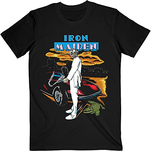 Iron Maiden T Shirt Vice is Nice Florida 87 Tour Official Mens Black XL