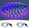 GOMING 5V Purple 395-400nm USB LED Strip Light USB Powered 4M (2pcs x 6.6ft) 240LEDs Black Light Flexible SMD2835 No-Waterproof IP20 LED Tape Lights