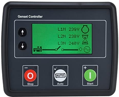 DSE4510 Generator Steuerung, LCD Anzeige Generator Generator Steuerung, Auto Start Stop Netzausfall Kontrollmodul 3 Phasen Stromaggregat Steuerung mit DREI Fernbedienungen
