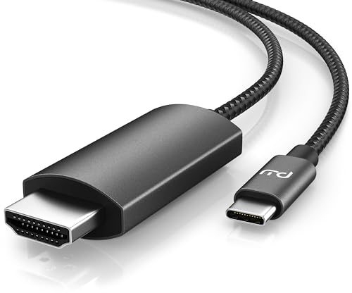 CSL - USB C zu HDMI Kabel 4k 60Hz - 2m - HDTV 4K Kabel – USB Typ C zu HDMI 2.0 - kompatibel mit MacBook Pro 2022 2021 2020, MacBook Air, iPad Pro, Surface Book, Galaxy S23 UVM - schwarz