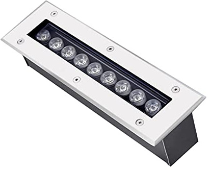 WZYJLyds Bodenstrahler Außen Rechteck, 9W LED BodenleuchteGebäude-Außenwandfluterlampe IP67 Wasserdicht Hohe Tragfähigkeit Blitzschutz(Kaltes Weiß,24V)