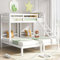 Letto a tre posti, con scala inclinata, letto a castello tripla con scala laterale per bambini e ragazzi, letto con rete a doghe