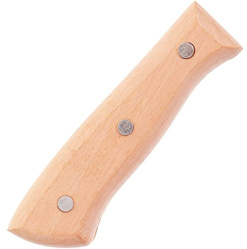 Cabilock 1 Set Knife Handle Wooden Handle Knife Handle Replacement Handle Cutting Handle Replacement Parts Universal Handle Repair Cutter Handle for Chef's Knives Meat Knife Accessories 13.5 cm