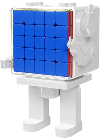 FunnyGoo MoYu Würfel Roboter MF8969 Würfel Klassenzimmer MFJS Meilong 5M 5x5 Würfel Roboter Magie Puzzles Würfel Aufkleber mit weißem Würfel Roboter