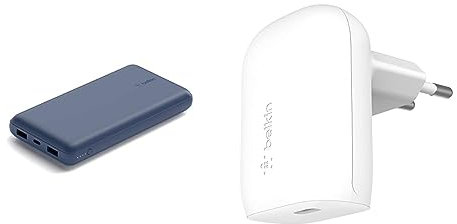 Belkin Batterie Externe USB-C 20000mAh (Power Bank Puissance de 20K, entrée et Sortie USB-C, 2 Ports USB-A & Chargeur Secteur USB-C 30 W, PPS (Power Delivery, Certification USB-If PD 3.0