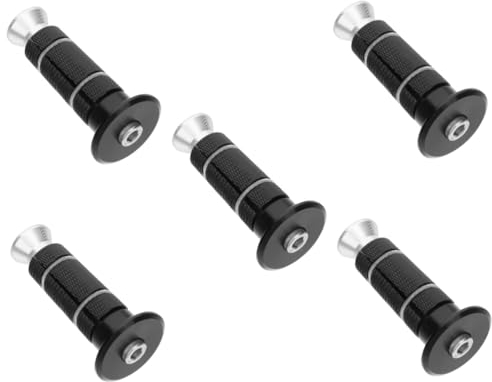 Mobestech 5pcs Bicycle Fork Front Expander Plug Expander Bolt Cap Lengthen Fork Expander Headset Expander Plug Fork Expander Plug Bike Plug Metal Earphone Steering Tube