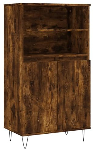 vidaXL Highboard Räuchereiche 60x36x110 cm Holzwerkstoff