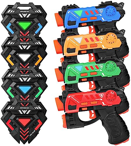 Laser Tag Guns Set of 4 for Kids Age 8-12