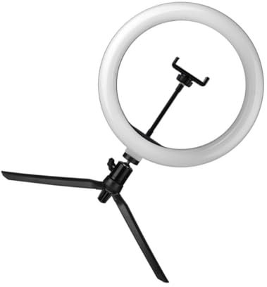 Uonlytech 1satz Phone Filling Light Stand Stativ Mit Ringlicht Und -Fernbedienung Für Live-übertragungen Und Fotografie Stabiler Handyhalter Geeignet Für Smartphones Schwarz