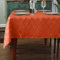 SASTYBALE Rechteckige Tischdecke, Jacquard-Tischdecke, auslaufsicher, staubdicht, Tischdecke für Herbst, Küche, Esstisch, Tischdekoration (132 x 178 cm (4–6 Sitze), Burnt Orange