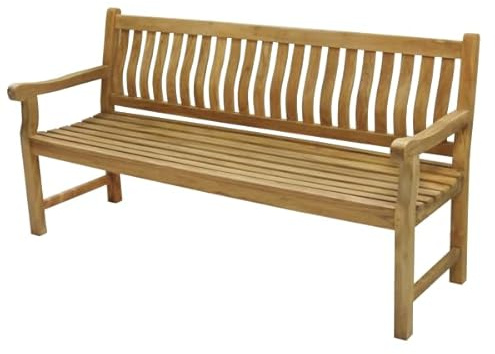 Endorphin Gartenbank 180 cm Breite, Parkbank, Teakholz Bank, nachhaltig, wetterfest, Kernholz, ergonomisch