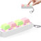 Bisienya Keyboard Fidget Toy,Fidget Clicker with LED Light Keychain,4 Toy Funny Button,Luminous Sensory Toys with To Relief Stress,Pass Time for Students Teens Adult(Green+Pink)