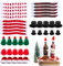 40 Stück Mini Weihnachtsmütze Wichtelmütze Mini Zylinder Hut Zum Basteln Mini Mütze Nikolausmütze Mini Weihnachtsmütze Mini Zylinder Hut für die Dekoration kleiner Weihnachtsbäume, Schneemänner