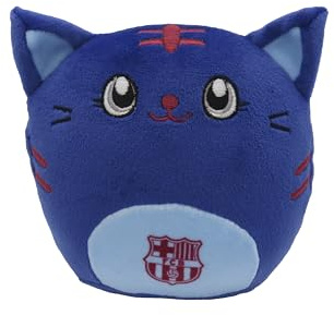 CYPBRANDS FC Barcelona Plüschpuppe, Katze, 12 cm, Blau, offizielles Produkt
