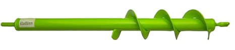 WERHE Coclea per trapano 60 mm Ø, 450 mm lunghezza - Coclea da giardino per avvitatore a batteria per piantare, fiori e scavare buche - Strumento di scavo per il giardino