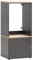 Schildmeyer Waschmaschinenumbau und Mehrzweckschrank Set Solea 702004, anthrazit, 67,1 x 60 x 154,7 cm