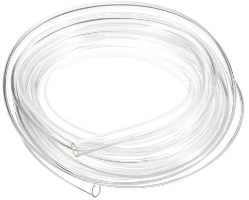 QUARKZMAN Tubo Flexible de PVC, 8mm de ID x 10mm de OD - 4 Metros de Largo Tubos de Agua de Vinilo Transparente, Tubería de Agua Plástico Ligero y Flexible para Tanque y Acuario