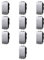 10x Interruttore 0-1, Modulo Grigio, Compatibile Con BTicino Living, frutti, interruttori, pulsanti, deviatori, dimmer, sensori, PIR, buzzer, Per Placche originali e compatibili
