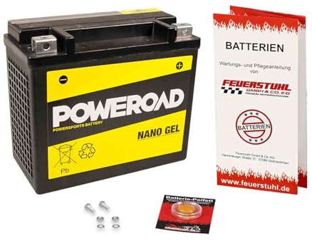 Batterie passend für CAN-AM Commander 1000, 2011-2017, wartungsfrei | Gel, einbaufertig, startklar, auslaufsicher, von Poweroad, inkl. 7,50€ Batteriepfand