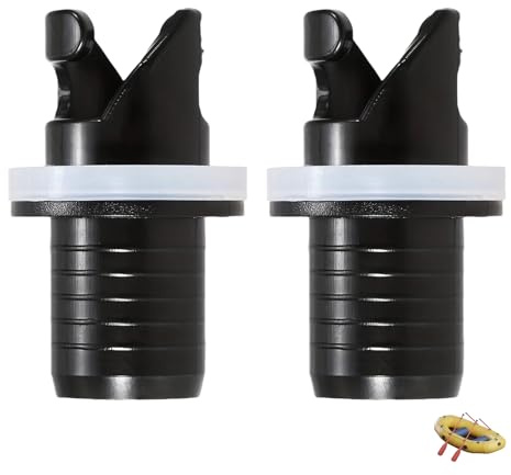 2 Stk Schlauchboot Ventiladapter,Sup Adapter für Kompressor,Sup Pumpe Adapter,Aufblasbarer Schlauchadapter Stecker Ventile,Adapte Bootsfußpumpe Valve,Luftpumpe Stecker,Surfbrett Zubehör Auslaufsicher