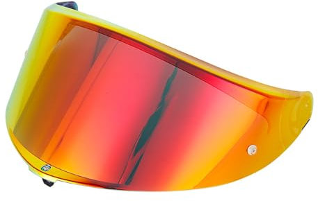 Visiera per casco da moto per K6 K6s, visiera di ricambio per casco AGV K6/K6 S, Aurora Silver-Day e Nigh (rosso oro scuro)