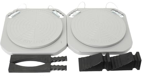 Drehteller Zur Achsvermessung 2 Stück Rad Drehplatten-Tisch-Werkzeugsätze | Achsvermessung PKW 345 mm für die Vorderachsvermessung von Pkw und LKW, Übergangsblöcke und Günstiges DIY Spur
