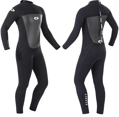 Osprey Origin Neoprenanzug Damen 5mm Lang Winter Wetsuit und Surfanzug, Schwarz, Klein (S)