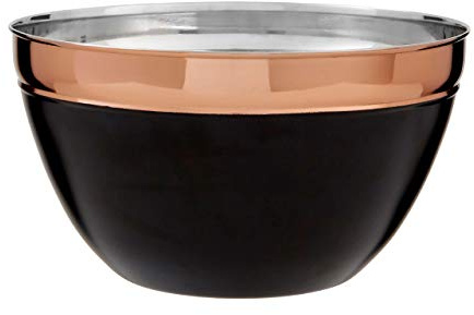 Prescott Large Mixing Bowl, Charcoal/Copper, Stainless Steel