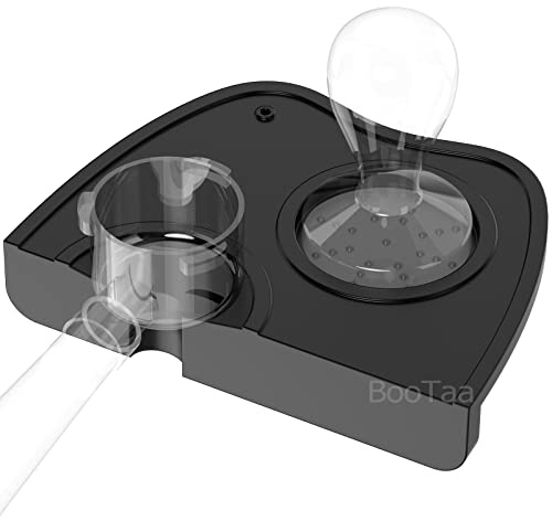BooTaa Espresso Tamper Mat, Food Safe Silicone Coffee Tamp Mat Anti-Slip, Corner Tamping Pad Non-Slippery Soft Odorless Holder Pad Black for Barista Tool Home Kitchen Office Bar Shop Worktop by BooTaa
