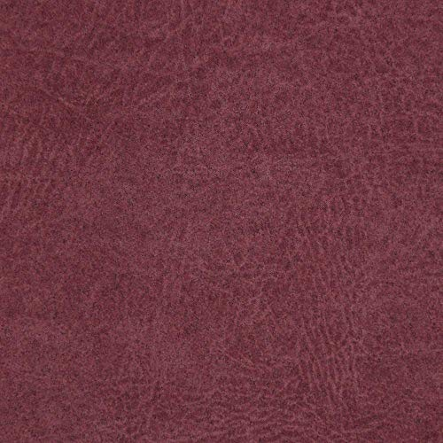 DESHOME Zeus Iago Stoff Meterware Möbelstoff Weiche Mikrofaser Fleckschutz für Sofas, Sessel, Kissen, Stuhl (Weinrot, 5 Meter)