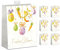 PremiumLine Geschenktaschen Ostern 6 Stück edle Geschenktüten Papier Tragetasche DIN A4 Geschenkbeutel mit farbiger Kordel und Namenskarte (Large 26x32x12cm, Frohe Ostern)