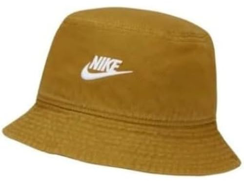 Nike FB5381-716 U NK APEX Bucket SQ FUT WSH L Hat Unisex Adult Bronzine/White Größe S