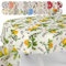 Tischdecke aus Stoff Textil abwaschbar Tischwäsche Tischtuch Baumwolle Polyester Lemon Oval 180x140cm In-/Outdoor Tischdecke