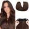 Elailite Secret Wire Hair Extension Invisible Headband With Clips One Piece Real Human Hair Straight (#04 Medium Brown, 14 Inch (75 g))