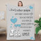 Geschenk für Unseren Papa von Tochter Sohn, Personalisierte Decke Beste Papa Geschenke, Kuscheldecke Geburtstagsgeschenk für Papa, Geschenk Papa Geburtstag, Weihnachten Muttertagsgeschenk für Papa