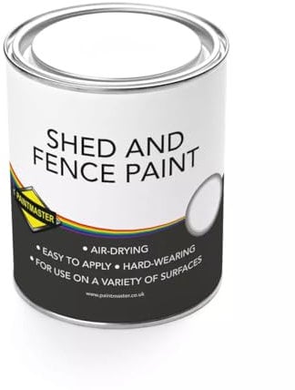 Paintmaster Acrylic Shed & Fence Paint Easy Application Water Based Perfect for Garden Renovation (Acrylic Shed and Fence Paint 5L Mid Grey)