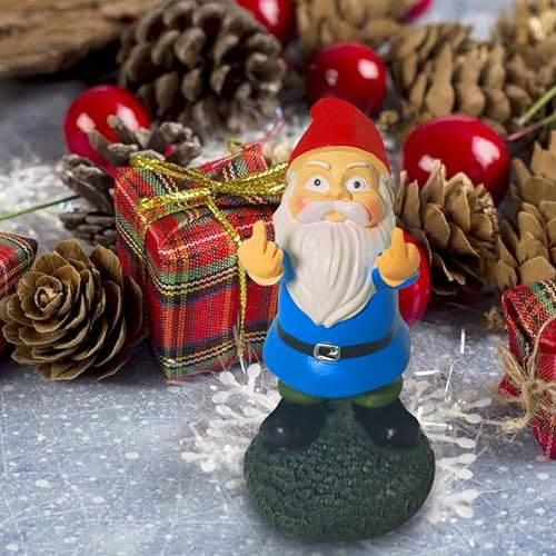 YUSWBCO Gartenzwerg, Lustige Geschenke, Gartenzwerg Lustig, Gartenzwerge für Außen, Gartenzwerge, Gartenzwerg Mittelfinger