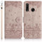 Succtopy Premium PU Lederhülle für Huawei P30 lite - Klappbar Flip Case mit Magnet, Kartenfach, Standfunktion - Grau
