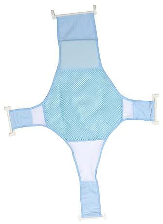 Warmhm Verstellbares Kreuz Badewannennetz für Babys Rutschfestes Stütznetz aus Pp und Mesh für Neugeborene in Babybadewanne