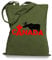 Ma2ca® Canada Moose Elch Stoffbeutel Einkaufstasche Tasche Tragetasche/Bag WM101-olive_green