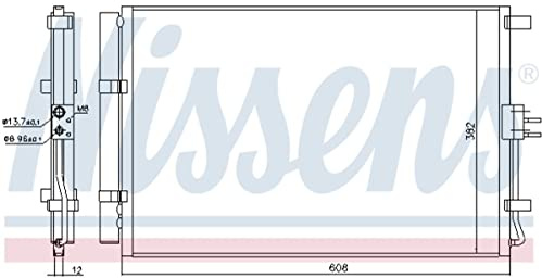 Nissens 940573 Kondensator für Klimaanlage