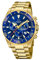 JAGUAR Executive Herren-Armbanduhr, Modell J864/2, 43,5 mm, blaues Gehäuse mit plattiertem Stahlband