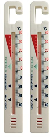 2 x Kühlschrankthermometer, Gefrierfach, Kühlschrank, Gefriertruhe, Thermometer