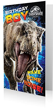 Jurassic World JW007 Geburtstag Boy Grußkarte